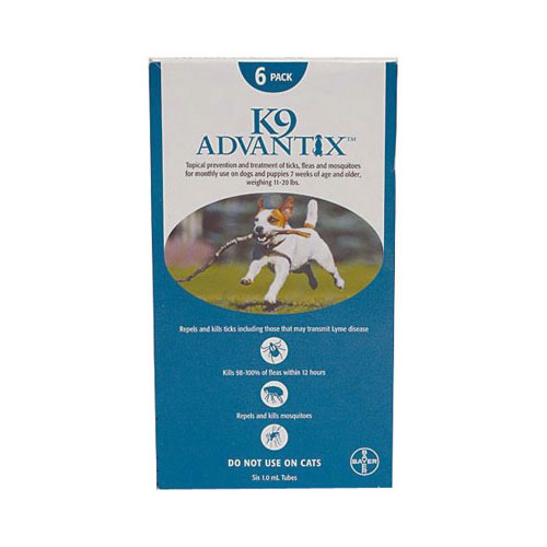 K9 Advantix For Medium Dogs 4 To 10kg (Aqua) 12 Pack