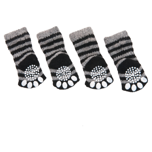 Karlie Doggy Socks schwarz-grau, Größe: M Karlie Doggy Socks schwarz-grau, Größe: M