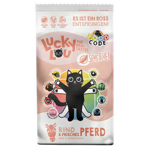 Lucky Lou Food Code Sens Rind & Pferd 340 g Lucky Lou Food Code Sens Rind & Pferd 340 g