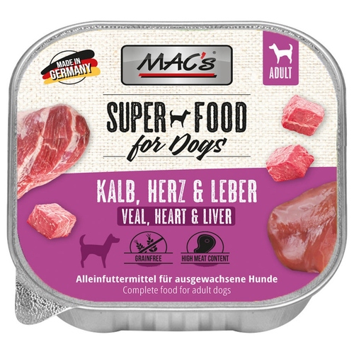 MACs Kalb, Herz & Leber 150 g - 10 Stück MACs Kalb, Herz & Leber 150 g - 10 Stück