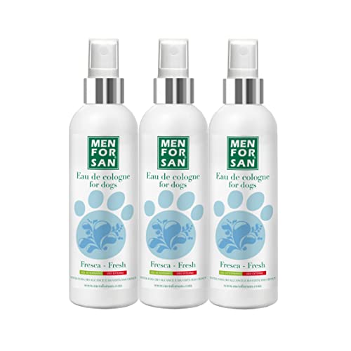 MENFORSAN Eau de Cologne FRESH für Hunde 125ml, Packung mit 3 Einheiten von Menforsan