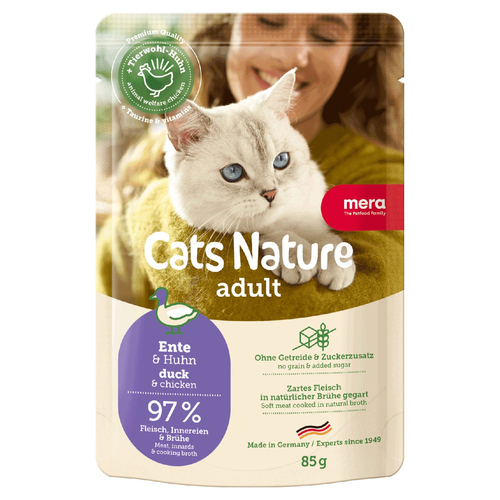 Mera Cat Nature Adult Ente 85 g - 12 Stück Mera Cat Nature Adult Ente 85 g - 12 Stück