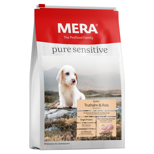 Mera Dog Pure Sensitive Puppy Truthahn & Reis 4 kg Mera Dog Pure Sensitive Puppy Truthahn & Reis 4 kg