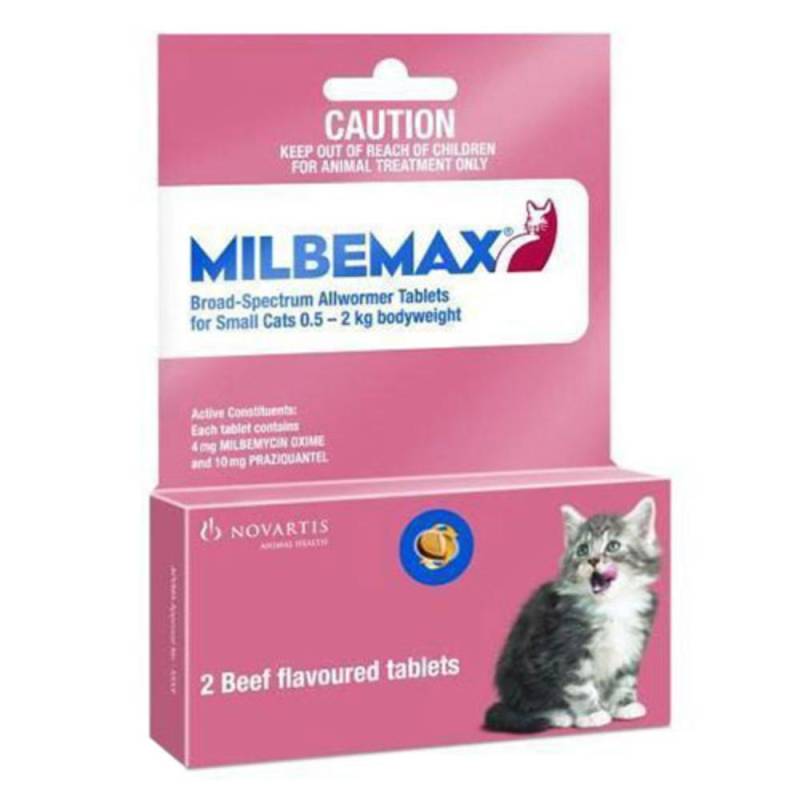 Milbemax Allwormer Tablets For Small Cats 0.5 To 2 Kg 1 Tablet