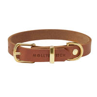 Molly & Stitch Butter Leder Hundehalsband