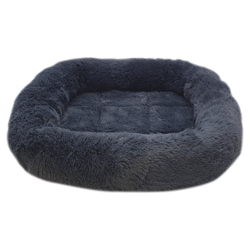 Nobby Hundekissen oval mit Rand Bian dunkelgrau, Maße: 88 x 68 x 8 cm Nobby Hundekissen oval mit Rand Bian dunkelgrau, Maße: 88 x 68 x 8 cm