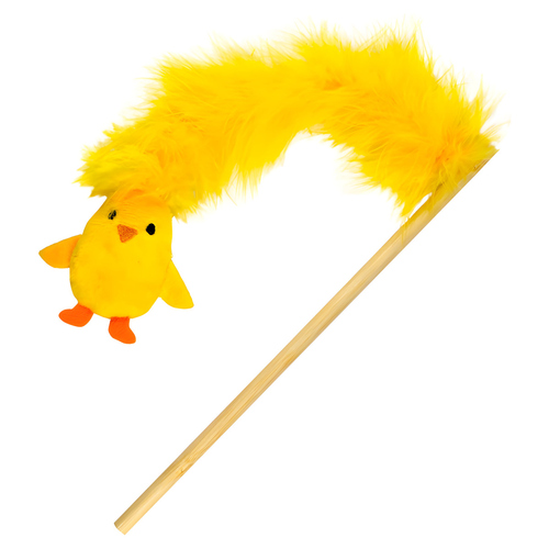 Nobby Katzenangel mit Küken und Federn und Catnip Nobby Katzenangel mit Küken und Federn und Catnip