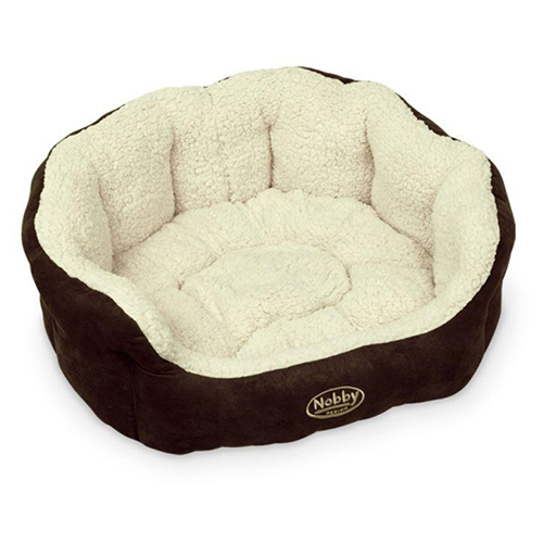 Nobby Katzenbett Taika braun/wollweiß, Maße: 55 x 50 x 21 cm Nobby Katzenbett Taika braun/wollweiß, Maße: 55 x 50 x 21 cm