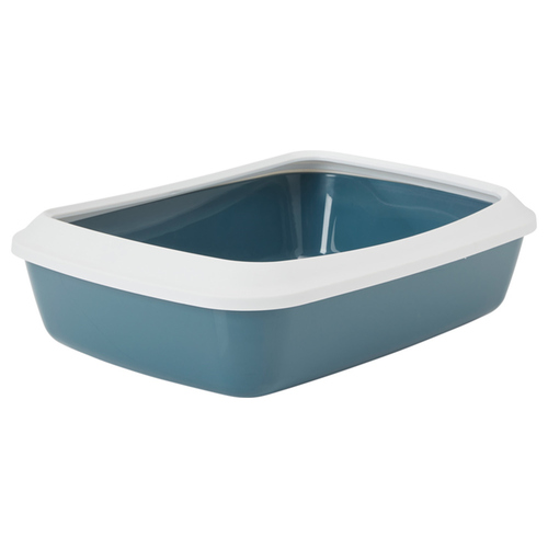 Nobby Katzentoilette mit Rand Iriz grau-blau, Maße: 50 x 37 x 13,5 cm Nobby Katzentoilette mit Rand Iriz grau-blau, Maße: 50 x 37 x 13,5 cm