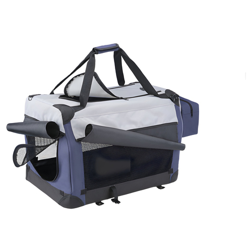 Nobby Traveller Plus blau/grau für Hunde, Maße: 70 x 52 x 52 cm Nobby Traveller Plus blau/grau für Hunde, Maße: 70 x 52 x 52 cm