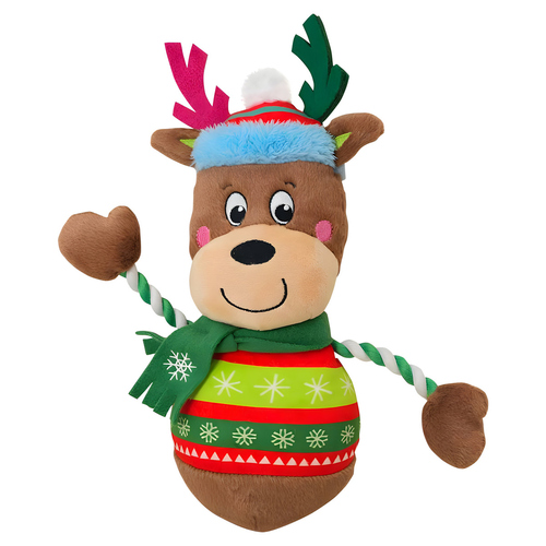 Nobby Xmas Hundespielzeug Rentier mit Seilarmen aus Plüsch Nobby Xmas Hundespielzeug Rentier mit Seilarmen aus Plüsch
