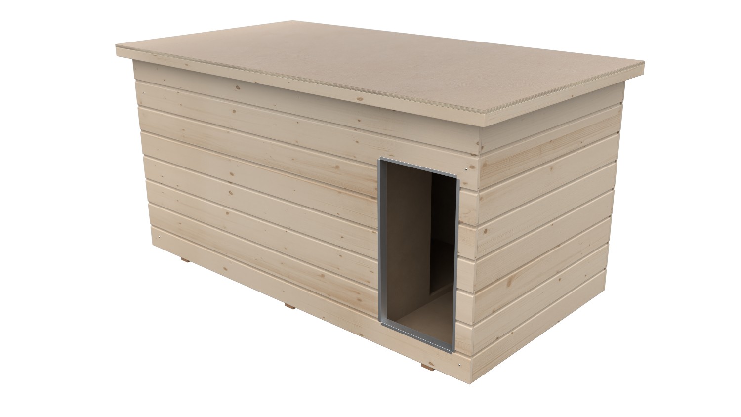 Original SAUERLAND Holz-Hundehütte mit Vorraum, naturbelassen | Flachdach Dicksc... Original SAUERLAND Holz-Hundehütte mit Vorraum, naturbelassen | Flachdach Dicksc...