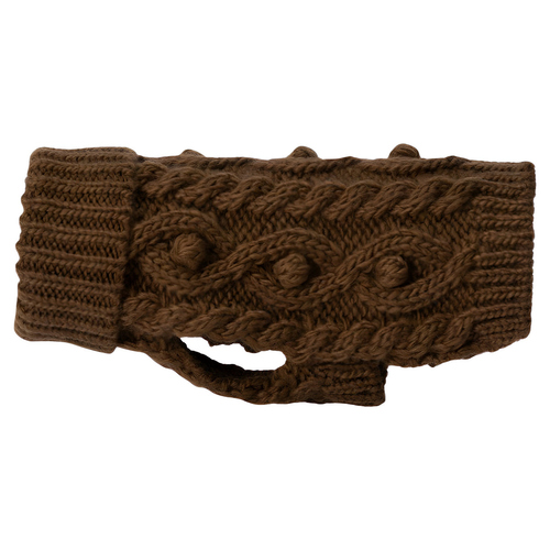 PAIKKA Hunde Strickpullover "Handmade Knit Sweater" camel, Rückenlänge: 35 cm PAIKKA Hunde Strickpullover "Handmade Knit Sweater" camel, Rückenlänge: 35 cm