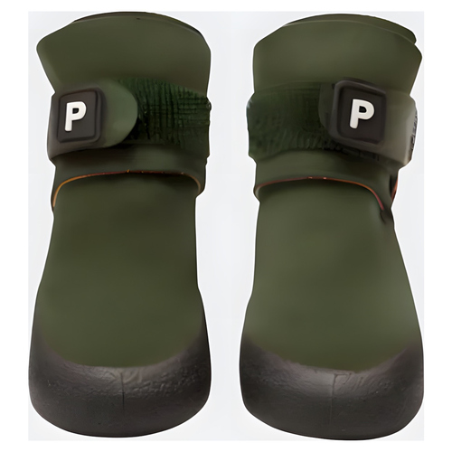 PAIKKA Hundeschuhe "Dog Shoes" olive - 2 Stück, Größe: 4 PAIKKA Hundeschuhe "Dog Shoes" olive - 2 Stück, Größe: 4