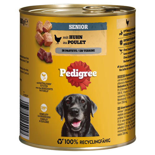 Pedigree Senior Huhn Pastete 800 g - 12 Stück Pedigree Senior Huhn Pastete 800 g - 12 Stück