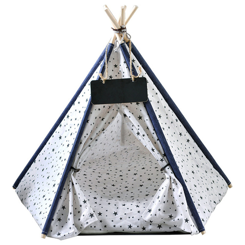 Pettimania Tipi mit Sternprint für Katzen, Maße: 60 x 60 x 90 cm Pettimania Tipi mit Sternprint für Katzen, Maße: 60 x 60 x 90 cm