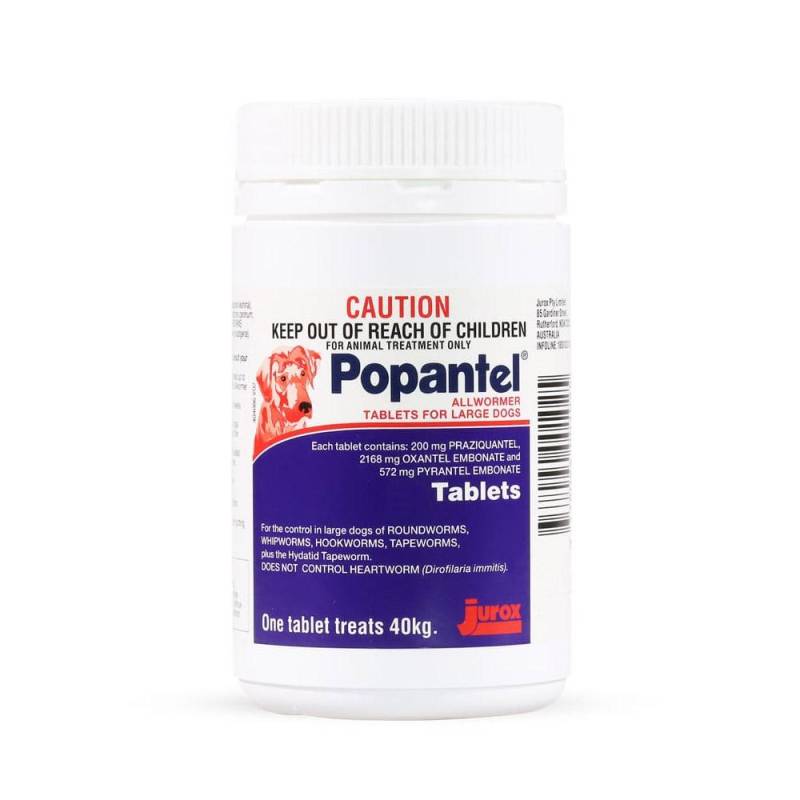 Popantel For Dogs 40 Kg 2 Tablet*