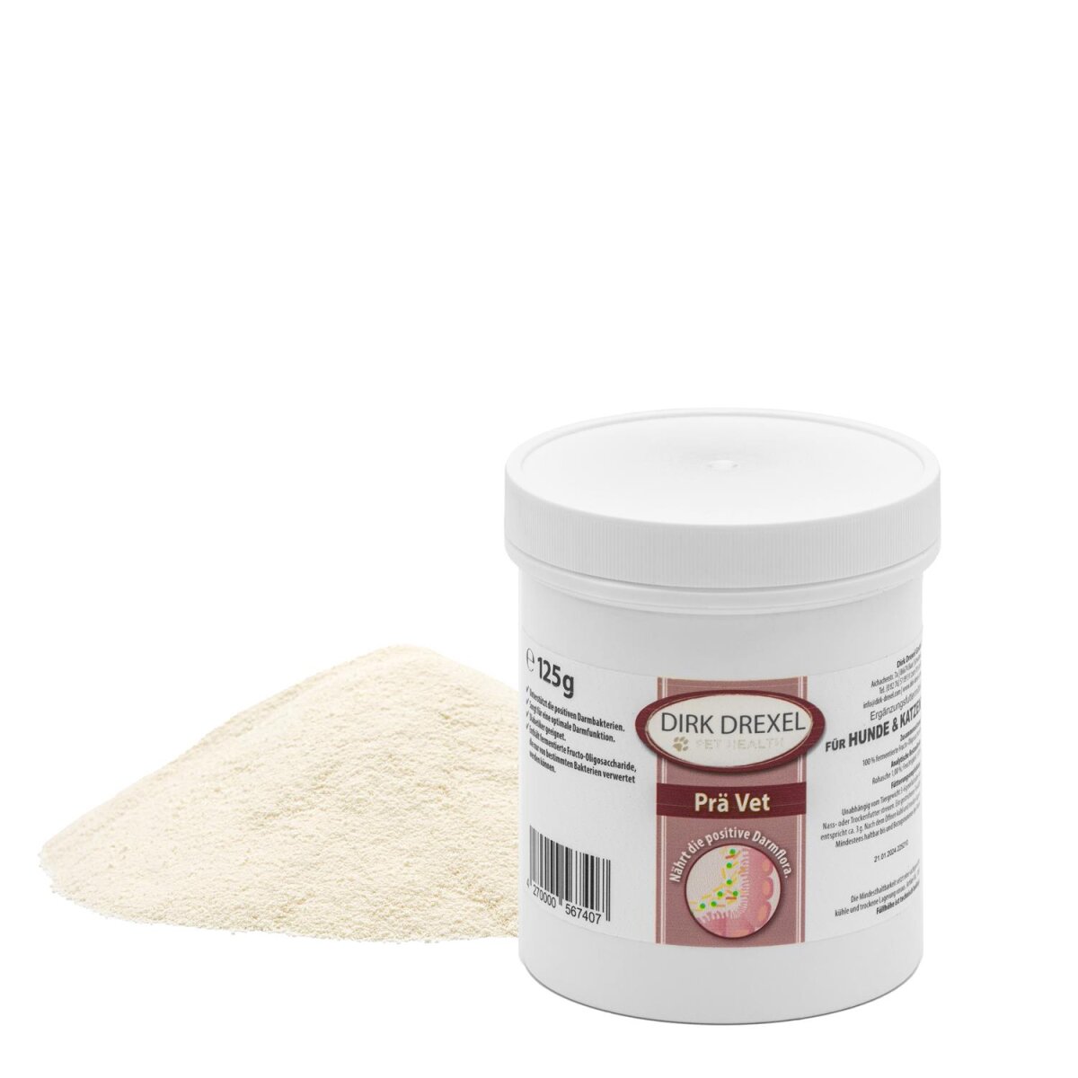 PräVet 125 g für positive Darmflora und Darm-pH-Wert