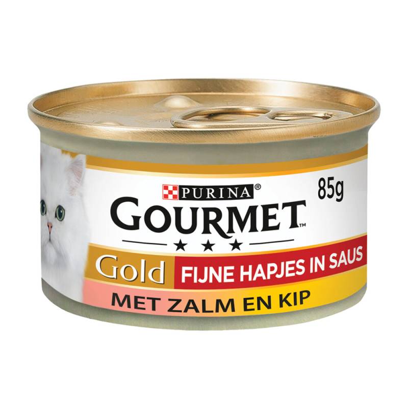 Purina Gourmet Gold Feine Snacks in Soße - Lachs und Huhn - 24 x 85 g von Purina