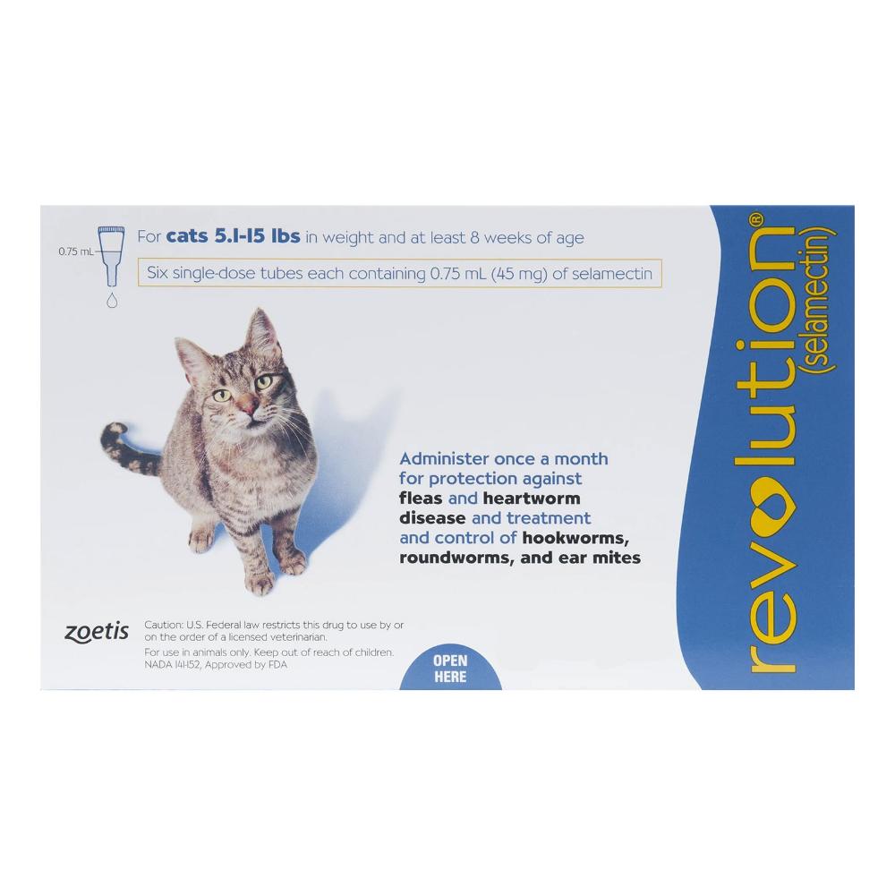 Revolution For Cats (Blue) 2.6 - 7.5 Kg 12 Pack