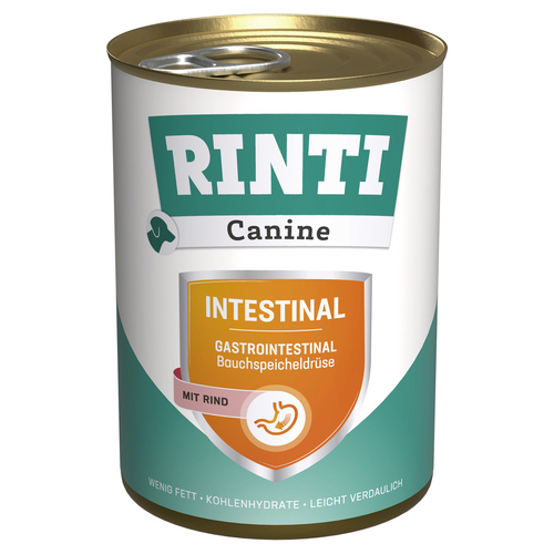 Rinti Canine Intestinal mit Rind 400 g - 12 Stück Rinti Canine Intestinal mit Rind 400 g - 12 Stück