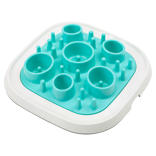 SAVIC Anti-Schling-Napf/Intelligenzspielzeug hellblau/weiß für Katzen SAVIC Anti-Schling-Napf/Intelligenzspielzeug hellblau/weiß für Katzen