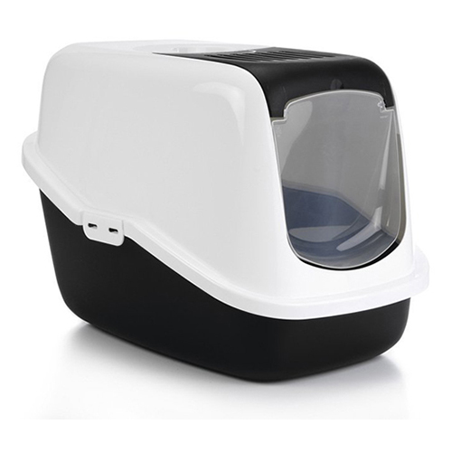SAVIC Katzentoilette Nestor schwarz/weiß SAVIC Katzentoilette Nestor schwarz/weiß