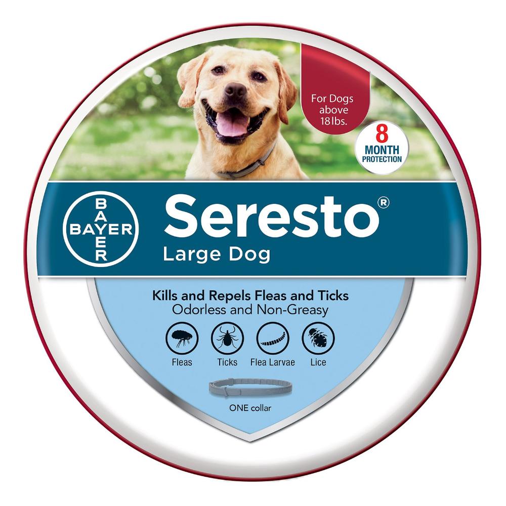 Seresto Flea And Tick Collar For Large Dogs Over 18 Lbs - 27.5 Inch (70 Cm) 1 Collar