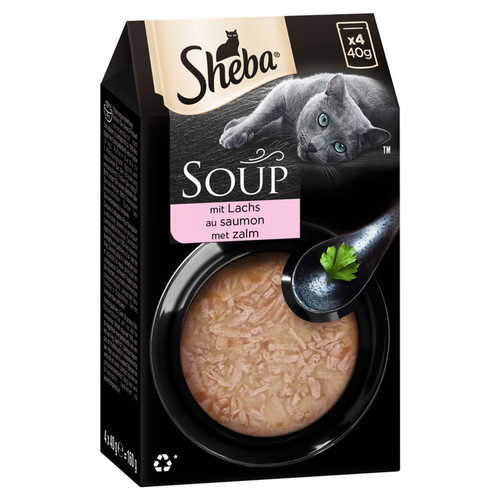 Sheba Multipack Soup mit Lachs 4 x 40 g - 10 Stück Sheba Multipack Soup mit Lachs 4 x 40 g - 10 Stück