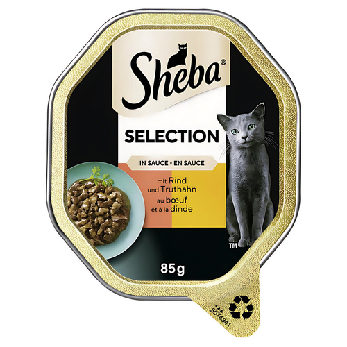 Sheba Selection Sauce Rind & Truthahn 85 g - 22 Stück Sheba Selection Sauce Rind & Truthahn 85 g - 22 Stück