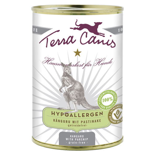 Terra Canis Hypoallergen Känguru mit Pastinake / getreidefrei 400 g - 6 Stück Terra Canis Hypoallergen Känguru mit Pastinake / getreidefrei 400 g - 6 Stück