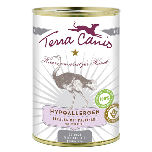 Terra Canis Hypoallergen Strauß mit Pastinake / getreidefrei 400 g - 12 Stück Terra Canis Hypoallergen Strauß mit Pastinake / getreidefrei 400 g - 12 Stück