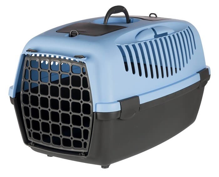 Transportbox Capri Large für Katzen und Hunde Blau von Trixie