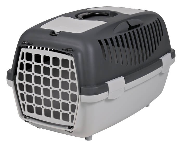 Transportbox Capri Medium für Katzen und Hunde Grau von Trixie