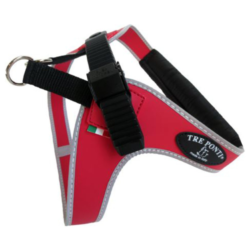 Tre Ponti TP500 Easy Fit Micro Trim mit Ratsche-Verschluss und reflektierendem Rand rot Tre Ponti TP500 Easy Fit Micro Trim mit Ratsche-Verschluss und reflektierendem Rand rot