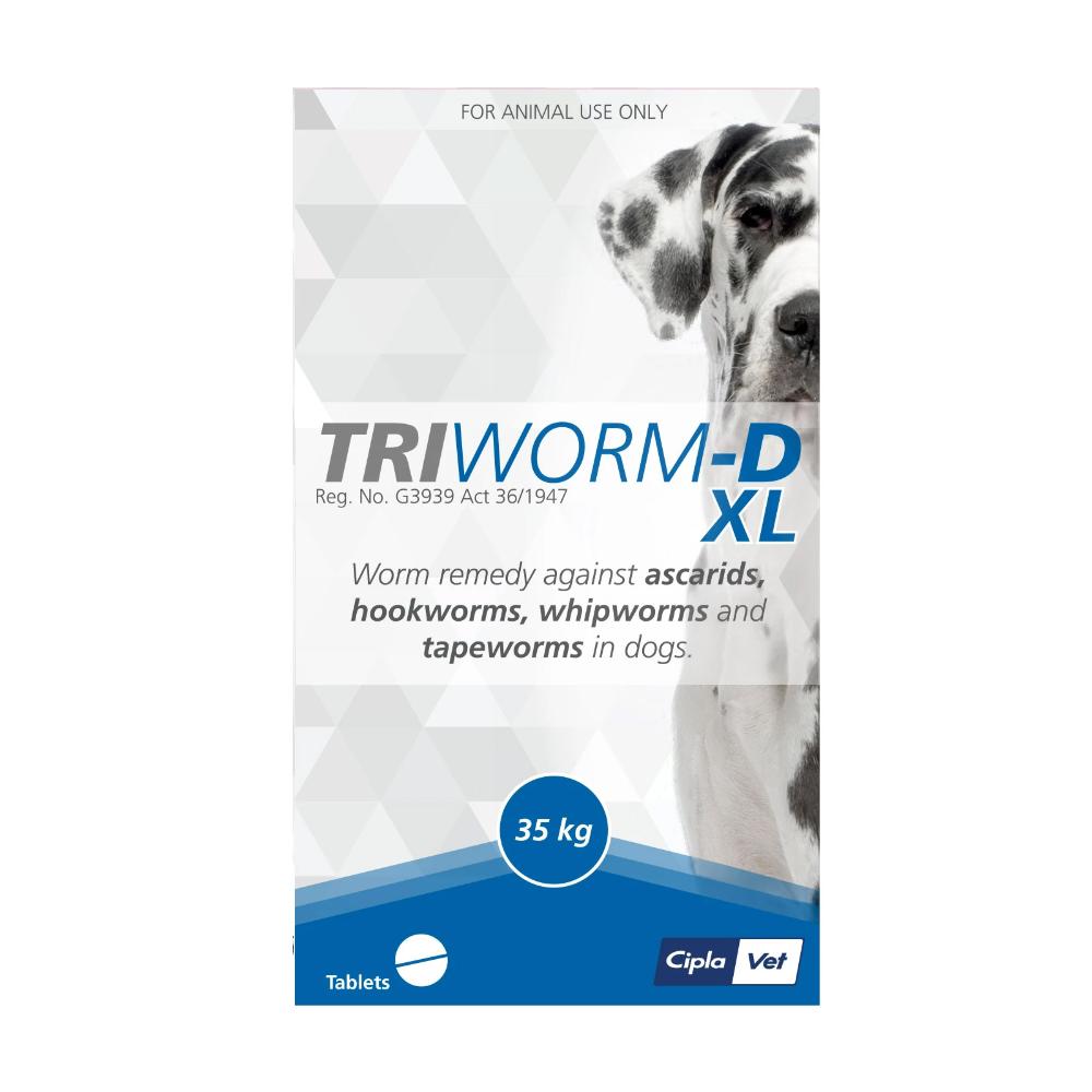 Triworm-D Tablets For Dogs 8 Tablets