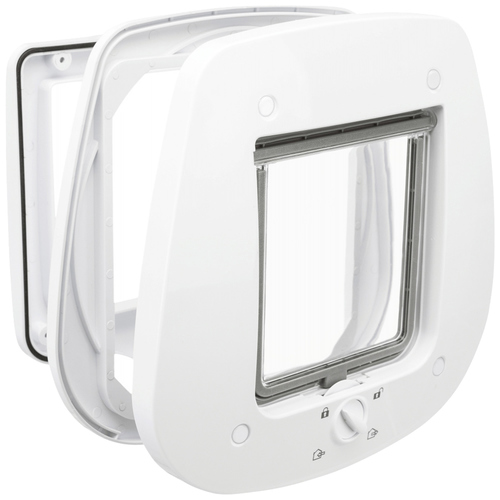 Trixie 4-Wege Freilauftür für Glastüren weiß Trixie 4-Wege Freilauftür für Glastüren weiß