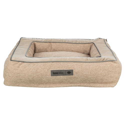 Trixie Bett Liano eckig aus Webstoff/Samt sand für Hunde, Maße: 120 x 90 cm Trixie Bett Liano eckig aus Webstoff/Samt sand für Hunde, Maße: 120 x 90 cm