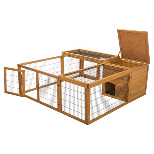 Trixie Freilaufgehege mit Abdeckung dunkelbraun Trixie Freilaufgehege mit Abdeckung dunkelbraun