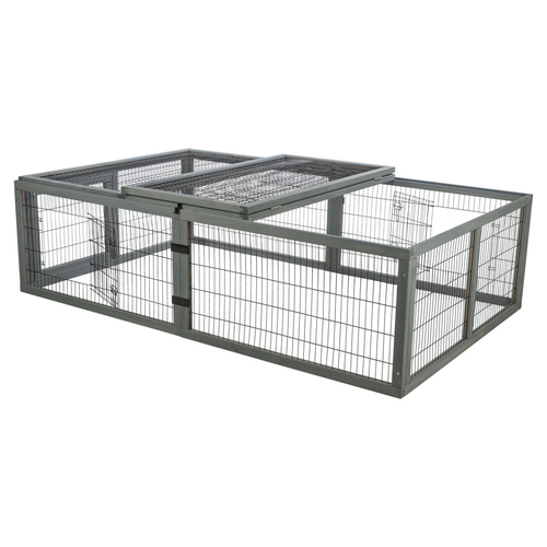Trixie Freilaufgehege mit Abdeckung grau Trixie Freilaufgehege mit Abdeckung grau