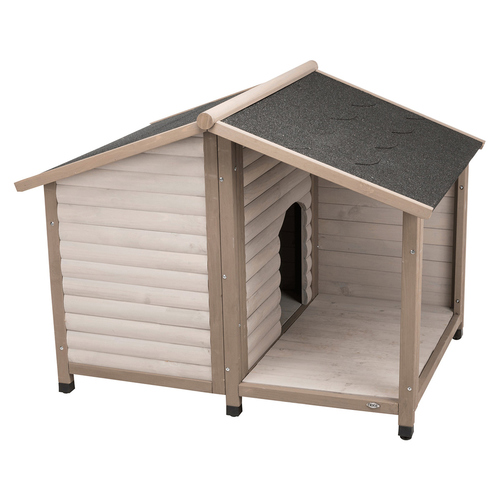 Trixie Hundehütte Lodge grau, Größe: M-L / Maße: 130 x 100 x 105 cm Trixie Hundehütte Lodge grau, Größe: M-L / Maße: 130 x 100 x 105 cm