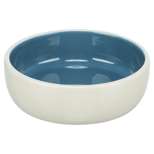 Trixie Katzen Keramiknapf creme/blau Trixie Katzen Keramiknapf creme/blau