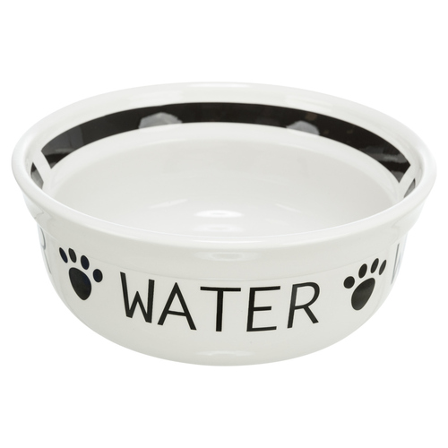 Trixie Keramiknapf "Water" weiß/schwarz Trixie Keramiknapf "Water" weiß/schwarz