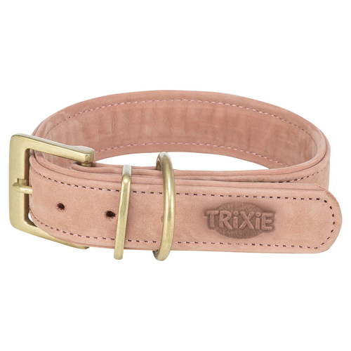 Trixie Pure Halsband, Leder extra breit rosa, Größe: M-L Trixie Pure Halsband, Leder extra breit rosa, Größe: M-L