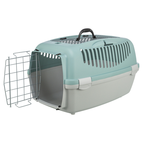 Trixie Transportbox Capri 3 Open Top hellgrau/salbei für Katzen Trixie Transportbox Capri 3 Open Top hellgrau/salbei für Katzen