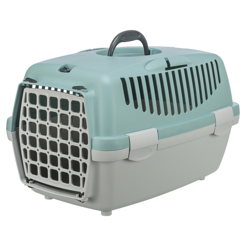 Trixie Transportbox Capri hellgrau/salbei für Katzen Trixie Transportbox Capri hellgrau/salbei für Katzen