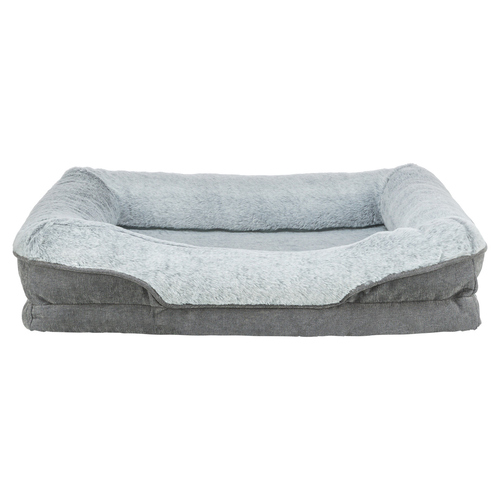 Trixie Vital Bett Lino grau/hellgrau für Hunde, Maße: 90 x 65 cm Trixie Vital Bett Lino grau/hellgrau für Hunde, Maße: 90 x 65 cm