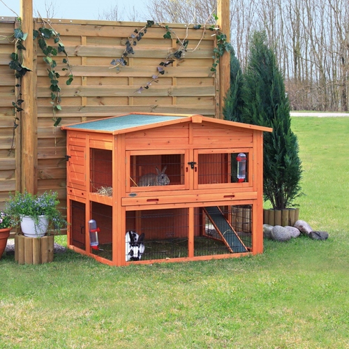 Trixie natura Kaninchenstall XL, 2 Etagen Trixie natura Kaninchenstall XL, 2 Etagen