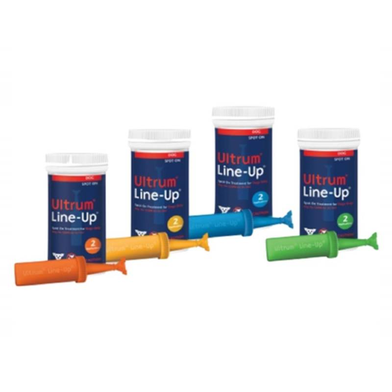 Ultrum Line-Up Spot On For Large Dogs (44-88 Lbs) Yellow 4 Pipettes