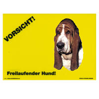 Warnschild "Vorsicht freilaufender Hund"